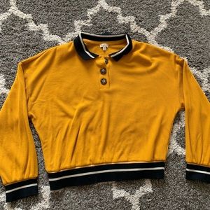 Mustard Yellow Collared Long Sleeve